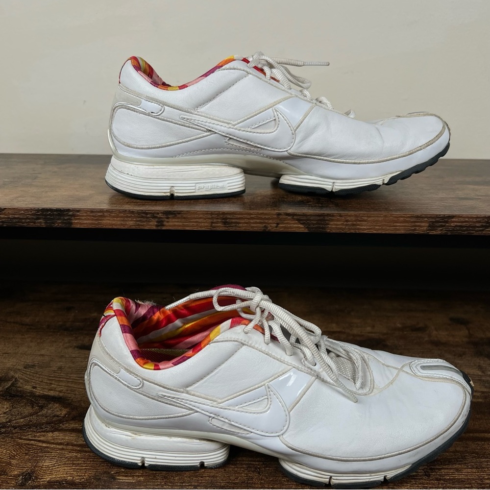 Nike Sneakers White with‎ Pink trim women's 8.5